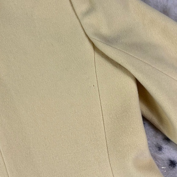 Harve Benard Women’s Vintage Yellow Button Down Wool Cashmere Blazer Size 4 - Picture 6 of 9